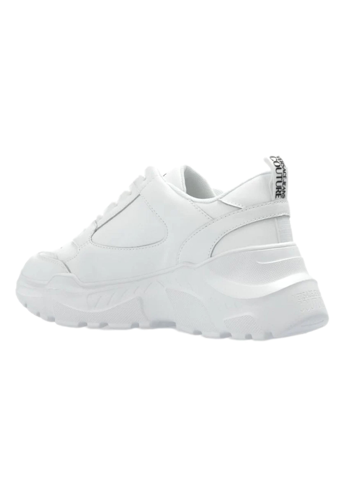Pre-owned Versace Jeans Couture White Sneakers Speedtrack 77va3sc2 Zp307