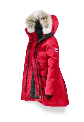 NWT Canada Goose Rossclair Fur Trim Red Parka Size Medium $1795