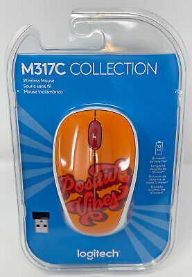 Logitech M317C Collection Wireless Mouse Positive Vibes New Unopened