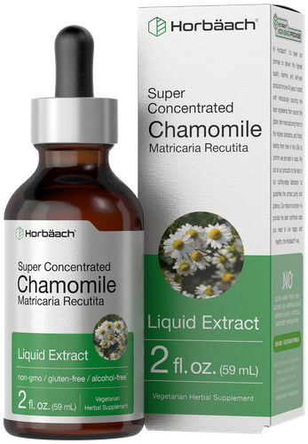 Жидкий экстракт ромашки | 2 жидких унции | безалкогольный | Вегетарианский | от Horbaach