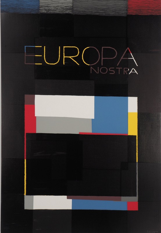 Michel Seuphor : Europa Nostra, SÃ©Rigraphie Originale SignÃ©E