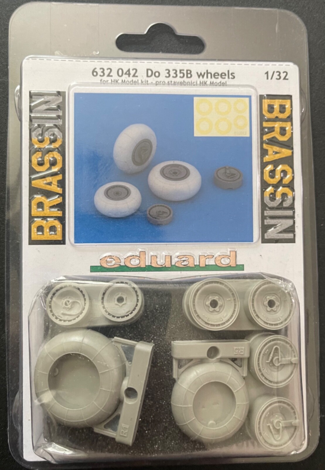 Eduard 1/32 Brassin Do 335B wheels for HK Model kit - 632042 Eduard 1/32 Brassin Do 335B wheels for HK Model kit - 632042