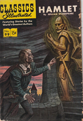 CLASSICS ILLUSTRATED #99  HAMLET  HRN 98  ORGINAL GOLDEN-AGE  1952