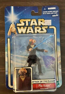 Star Wars Plo Koon Attack Of The Clones -Hasbro New Sealed 
