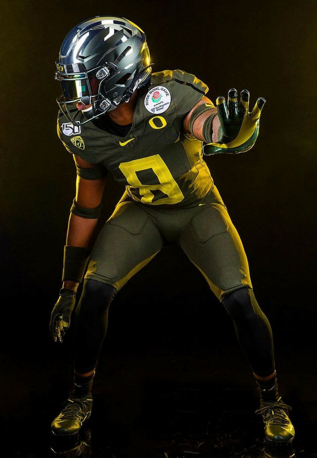 OREGON DUCKS MINT PE STRING-TIED NIKE FOOTBALL PANTS BUILT