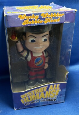 Destroy all Humans! Funko Big Willy Unleashed Bobble Head Wacky Wobbler 7''  NIB