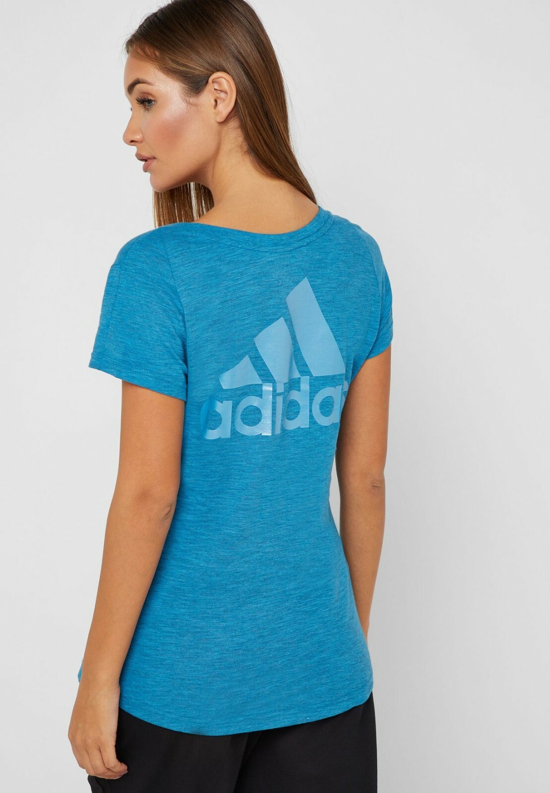 ADIDAS DP3896 ID Winners V-Neck Tee Shirt Sport Top Shock