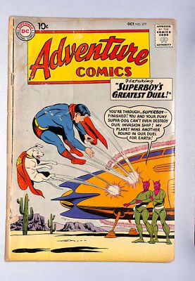 (2505) ADVENTURE COMICS (1938) #277 grade 2 Advert for JLA #1 Oct '60 FAST SHIP