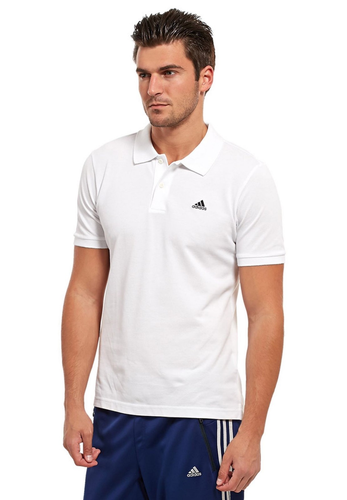 adidas Essential White Polo Shirt Men's Casual Sports T-Shirt SALE RRP ...