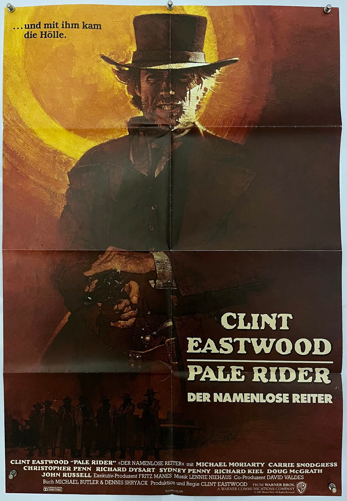Clint Eastwood PALE RIDER original vintage 1 sheet movie