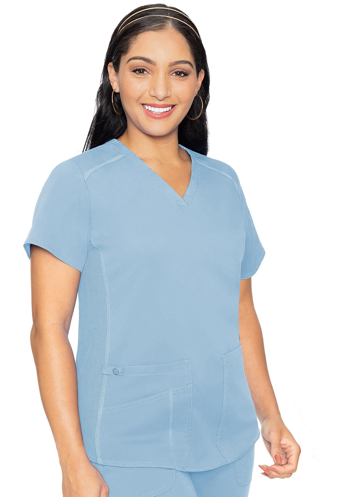トップス 6500 Med Couture MC Touch Women Scrub V-Neck Shirttail Top MC7459