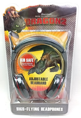 How To Train Your Dragon 2 High Flying Headphones SEALED Toothless Kid Safe