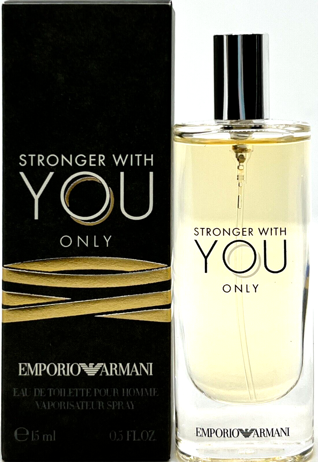 GIORGIO ARMANI STRONGER WITH YOU ONLY EDT SPRAY FOR MEN 0.5