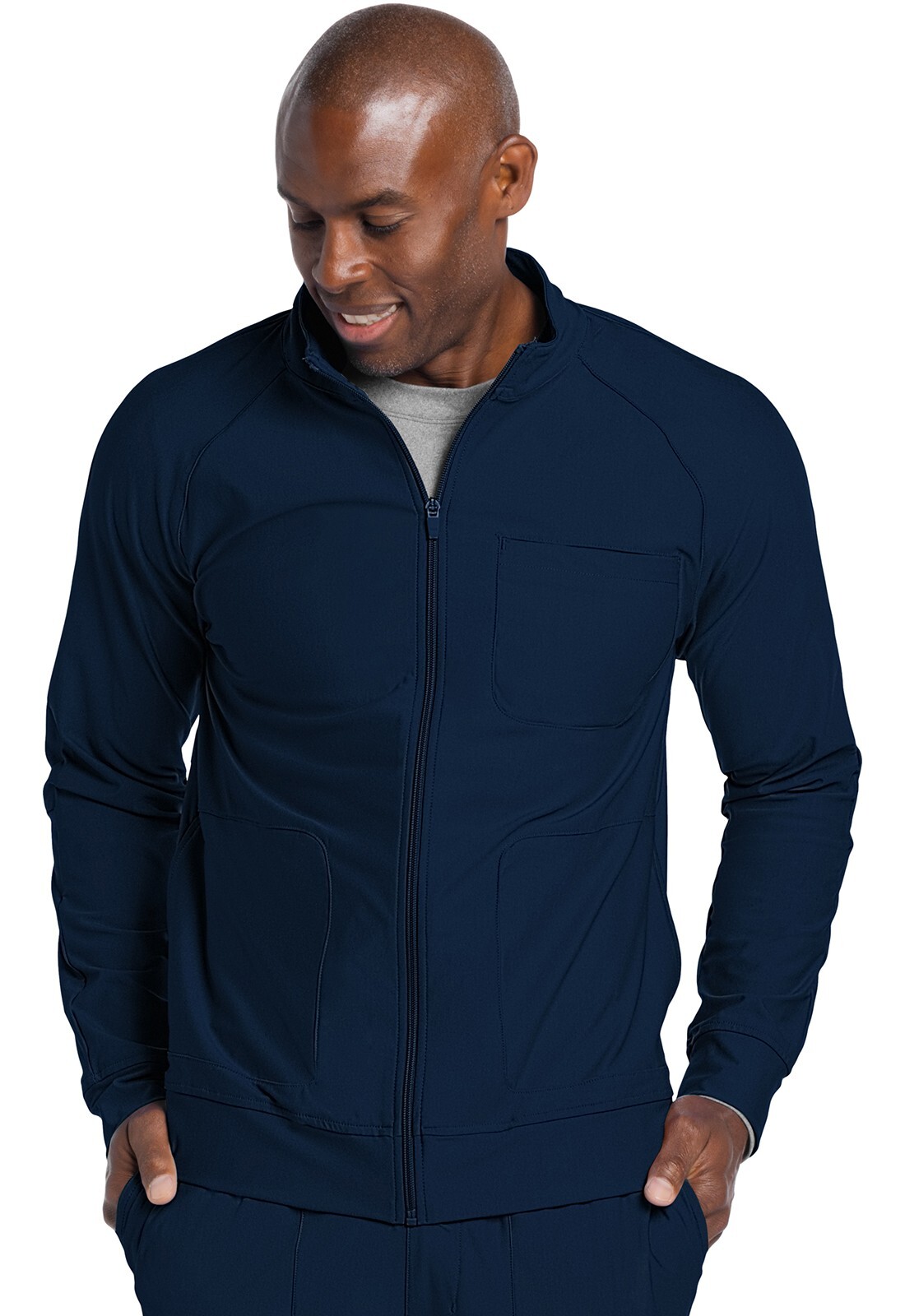 Cherokee Form Men's Zip Front Jacket CK333 NAV Navy Free