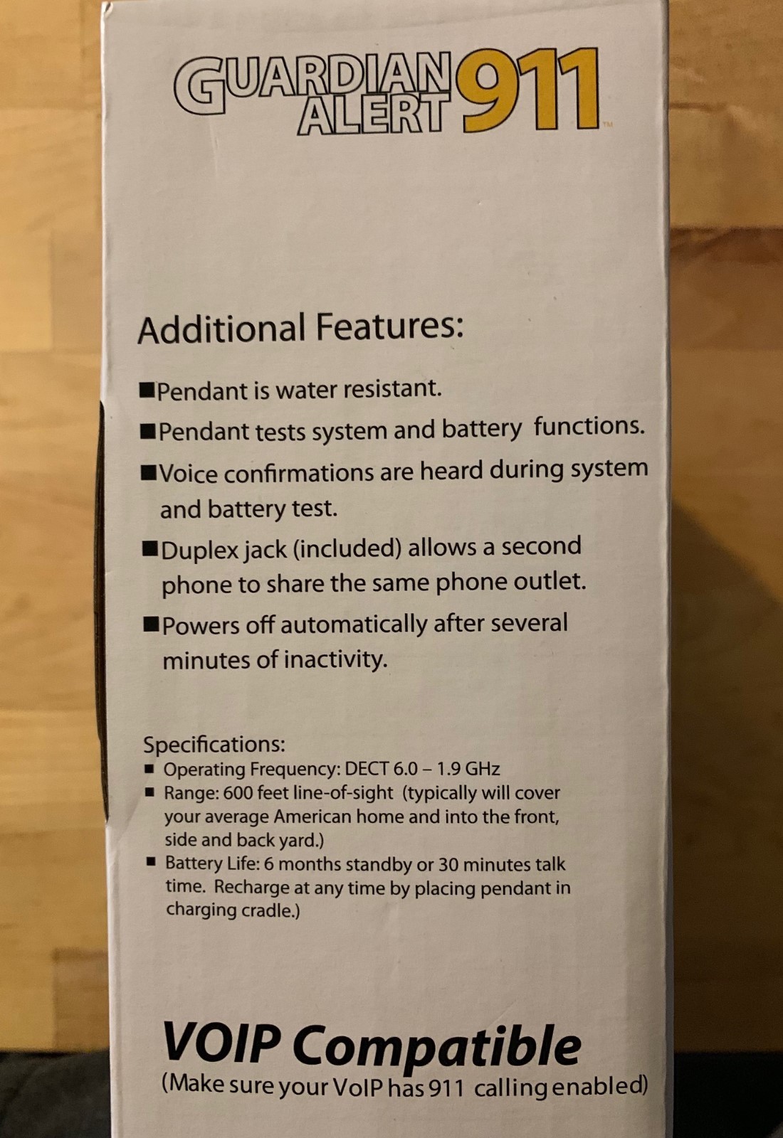 LogicMark Guardian Alert 911 New 30511 No Monthly Fees Complete Push Button