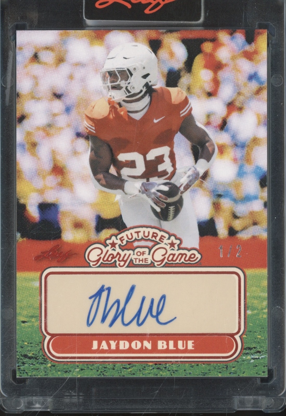 2025 Leaf Future Glory Of The Game Red Jayden Blue Auto RC Rookie 1/2