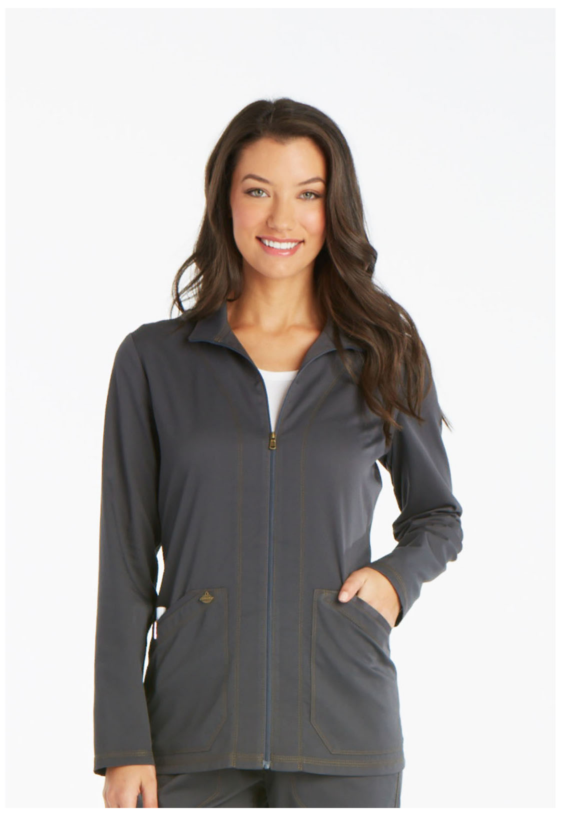 Dickies Women's Warm-up Jacket DK302 FREE SHIPPING Pewter Dickies Women's Warm-up Jacket DK302 FREE SHIPPING Pewter
