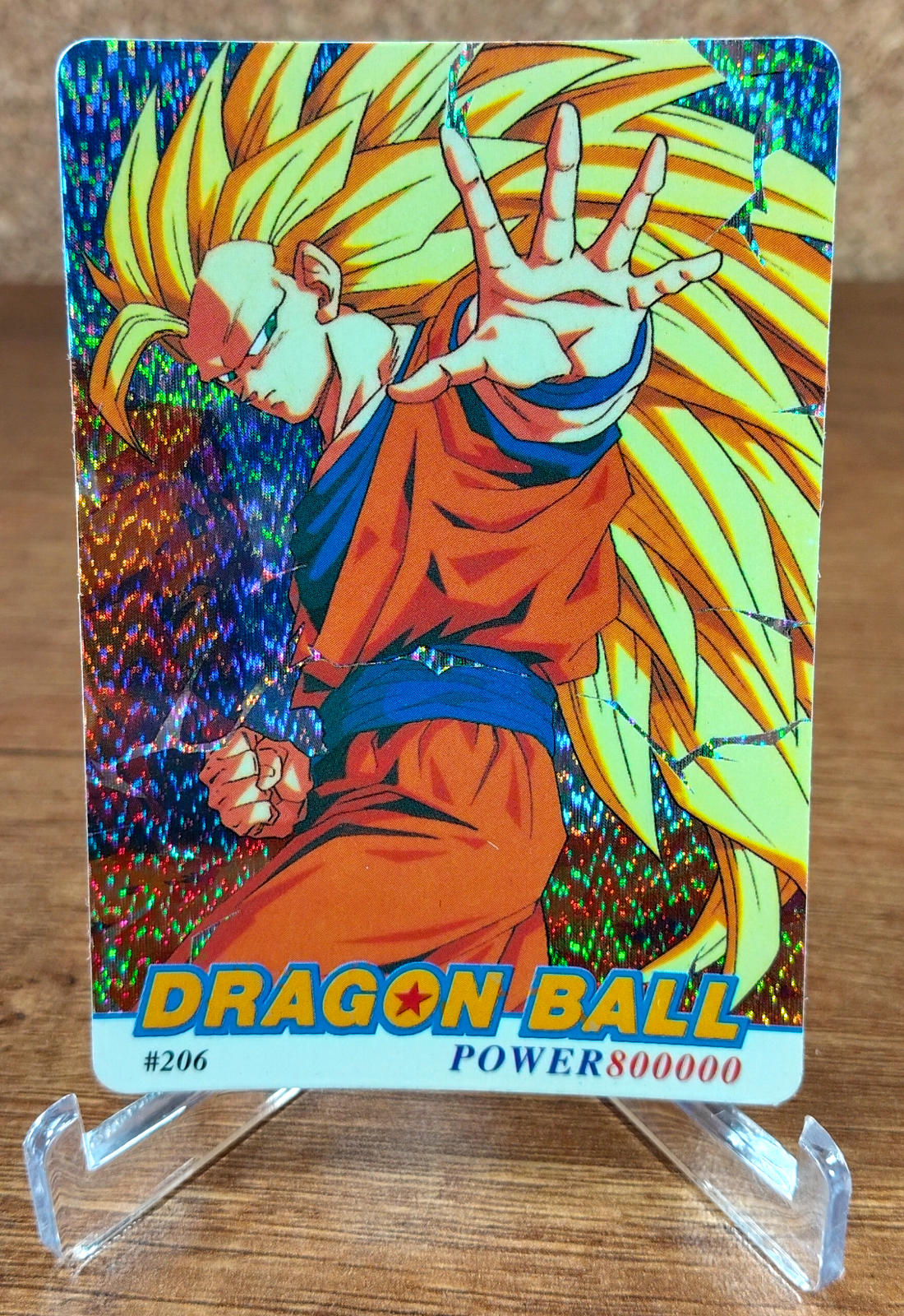 DRAGON BALL Z HOLOGRAPHIC CARD #206 - PERU, YEAR 1994 - 1995 DRAGON BALL Z HOLOGRAPHIC CARD #206 - PERU, YEAR 1994 - 1995