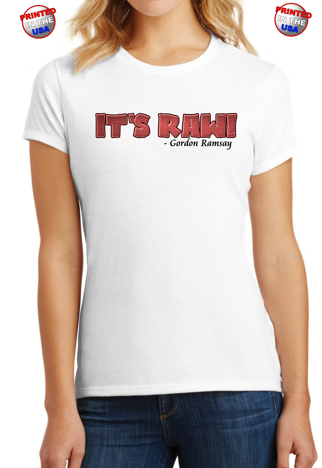 Next Level  Chef It's RAW Gordon Ramsay  Hell's Kitchen British T-Shirt Sm-2X