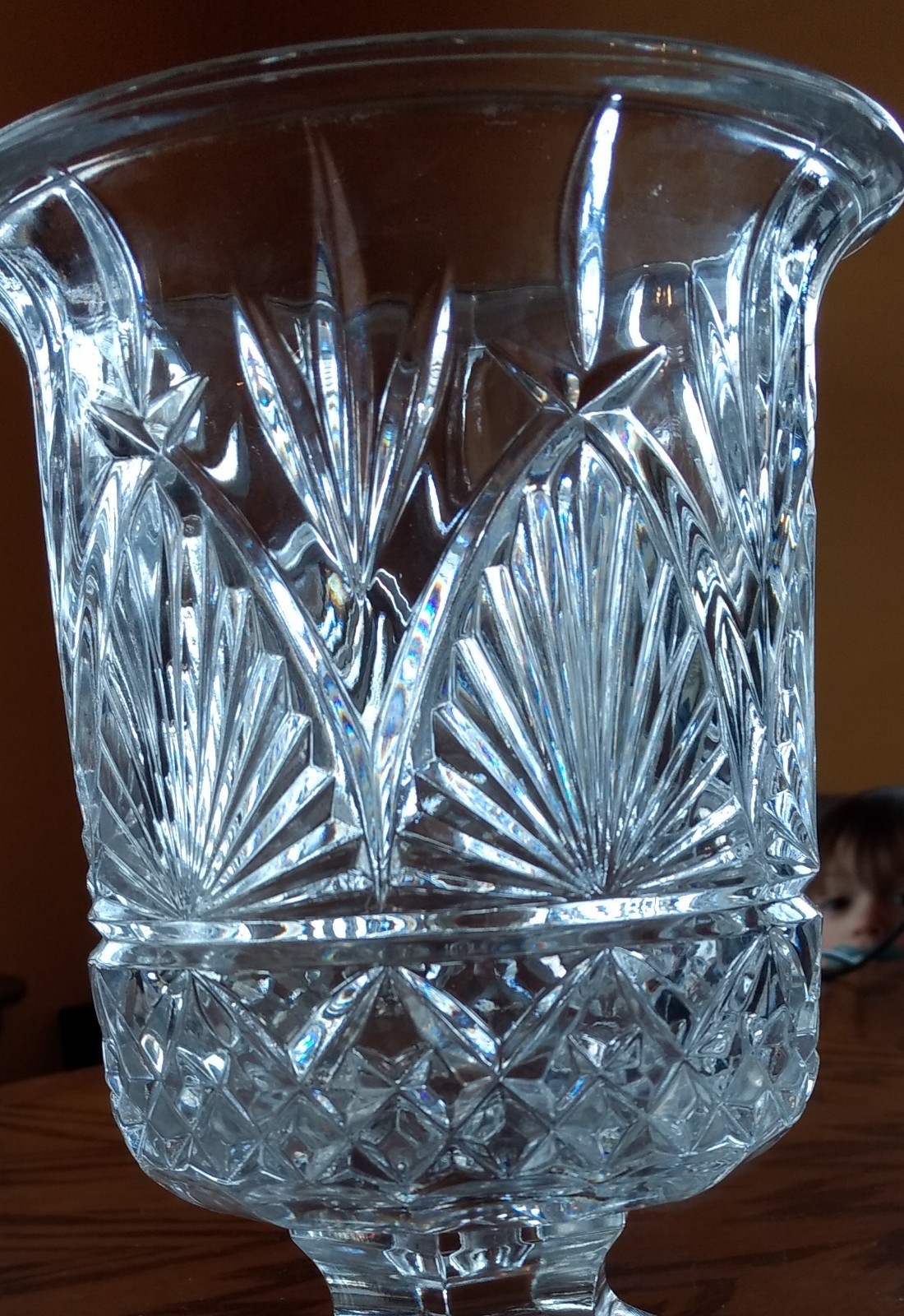 Vintage Shannon Crystal Vase - Ireland - Excellent Condition - 8.75