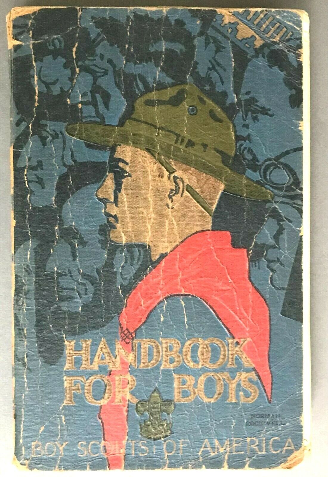 Norman Rockwell Cover Boy Scout Handbook BSA 3rd Edition Circa 1929 Norman Rockwell Cover Boy Scout Handbook BSA 3rd Edition Circa 1929