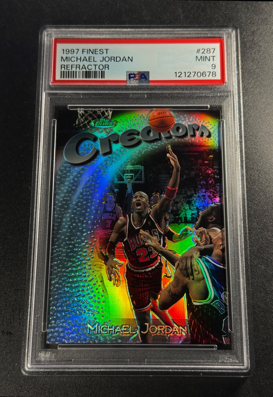 MICHAEL JORDAN 1997 TOPPS FINEST #287 CREATORS SILVER