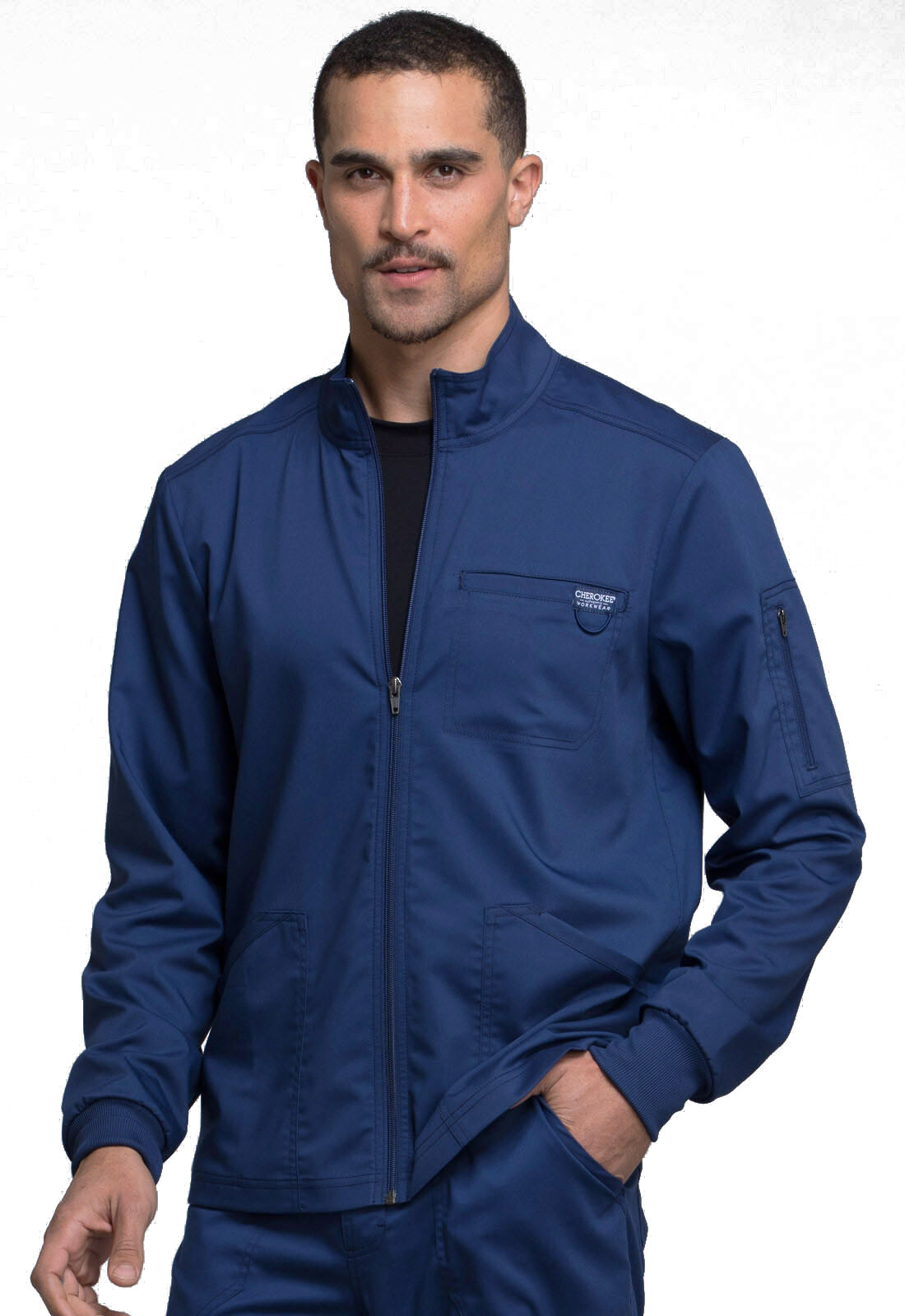 【即購入OK】Brook Work JKT / navy Cherokee Workwear Jacket WW320 NAV Navy Revolution Men Zip
