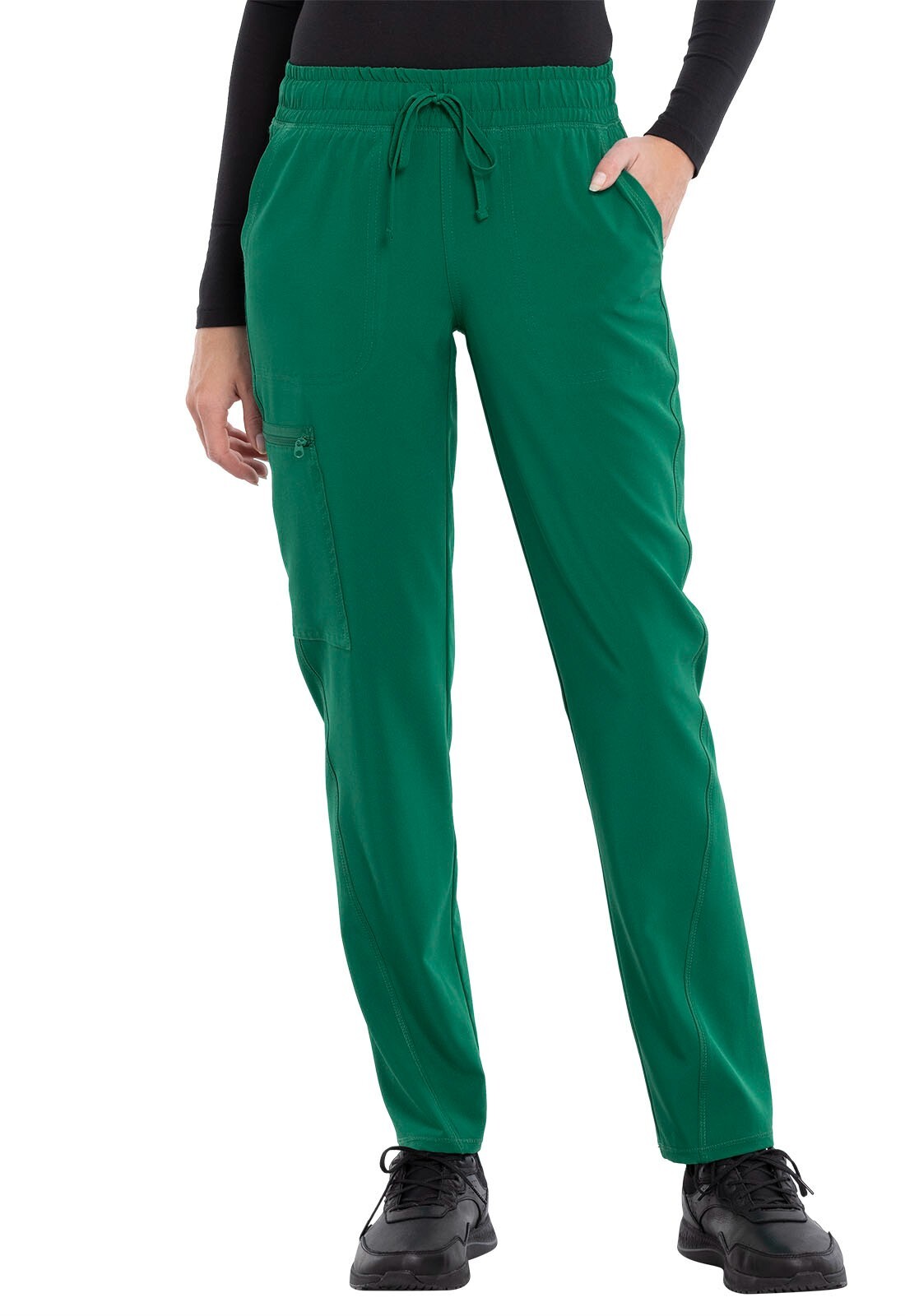 Cherokee Scrub Women's Mid-Rise Drawstring Tapered Leg Pant