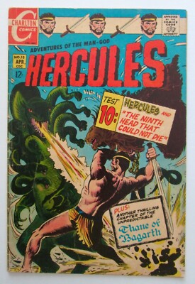 Vintage Charlton Comics HERCULES Vol. 1 No. 10 ~ April 1969 ~ Used/Good