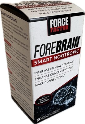 Force Factor Fore Brain 60 Vegetable Cap Dietary Supplement EXP: 04/25 (Sealed)