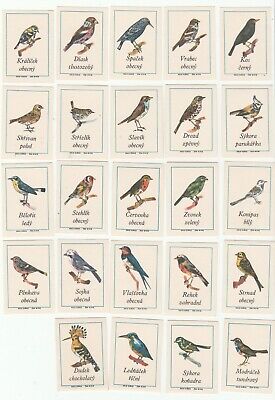 Complete set of Birds - Matchbox Labels - Czechoslovakia  (s49)