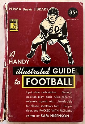 Handy Illustrated Guide To Football! 1949! Relic From Early NFL Football Era!