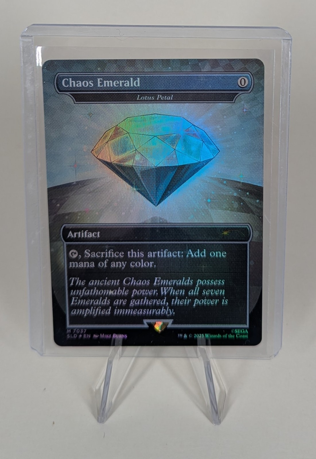 mtg 水蓮の花びら 7032 Chaos Emerald foil MTG Sonic《Chaos Emerald》Foil 水蓮の花びら ソニック - メルカリ