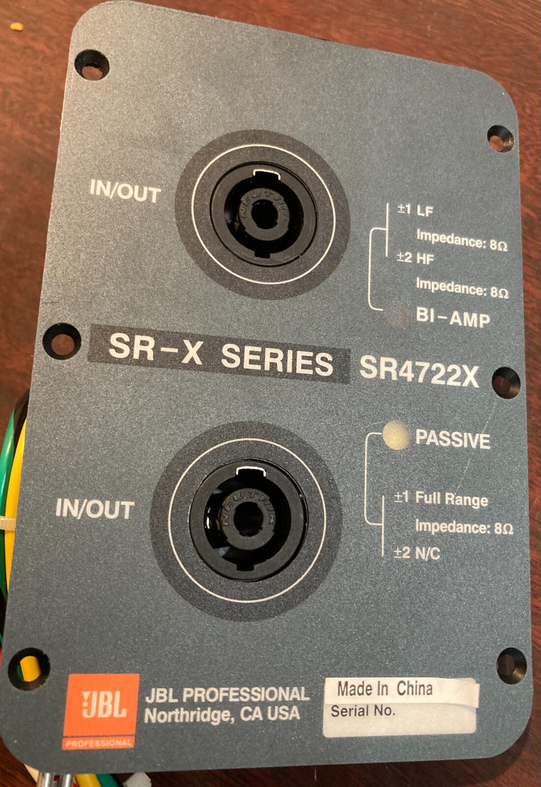 JBL Professional sr4722x Series Crossover Replacement JBL Professional sr4722x Series Crossover Replacement