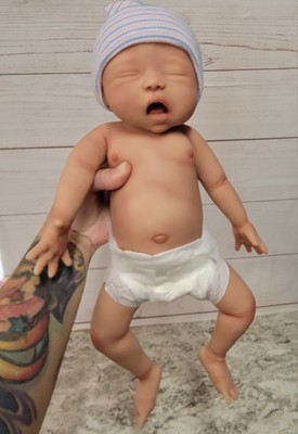 16'' Preemie Full Body Silicone Baby Girl Doll ''Charlie''