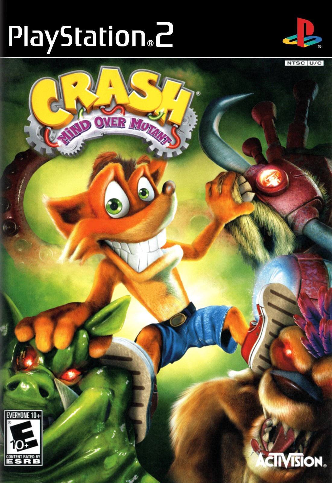Crash Bandicoot Mind Over Mutant PS2 BOX ART Premium POSTER
