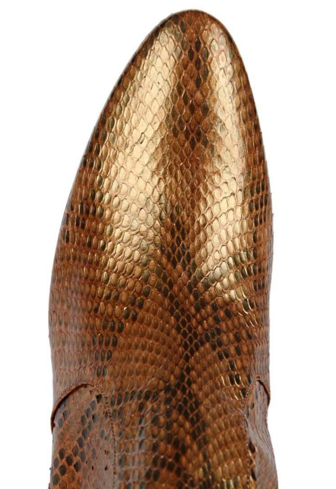 HIGH ANYI MORDI LONDON PYTHON LEATHER GOLD STIEFEL BOOTS SCHUHE SHOES HIGH KNEE 42