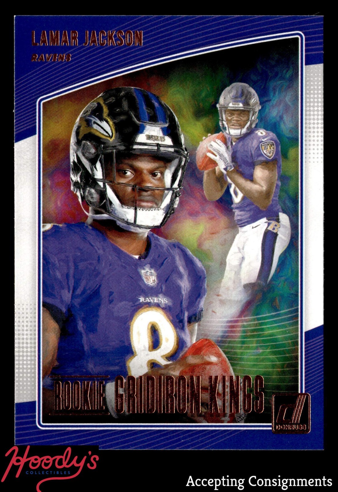 2018 Donruss Gridiron Kings #17 Lamar Jackson RC ROOKIE RAVENS