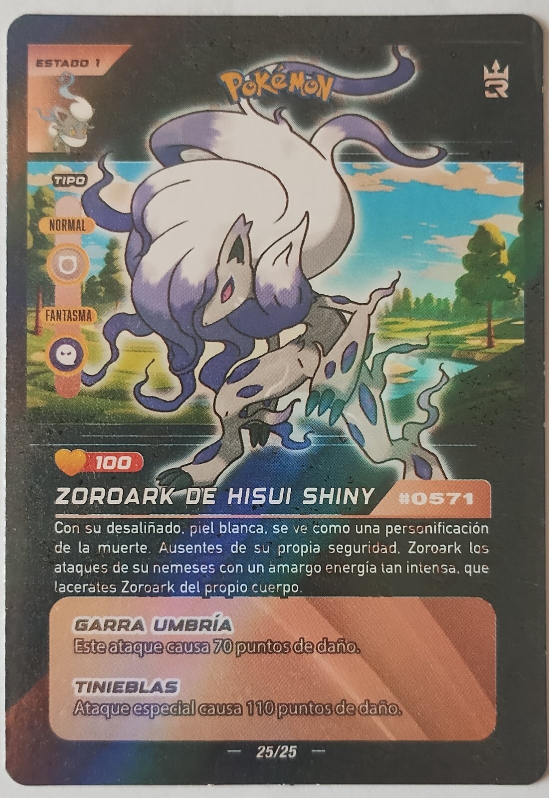 POKÉMON CARD TCG 2024 Silver - Black Edition 3R ZOROARK POKÉMON CARD TCG 2024 Silver - Black Edition 3R ZOROARK