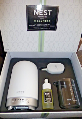 NEST Misting Diffuser Set WILD MINT & EUCALYPTUS Includes Device & Oil NIB
