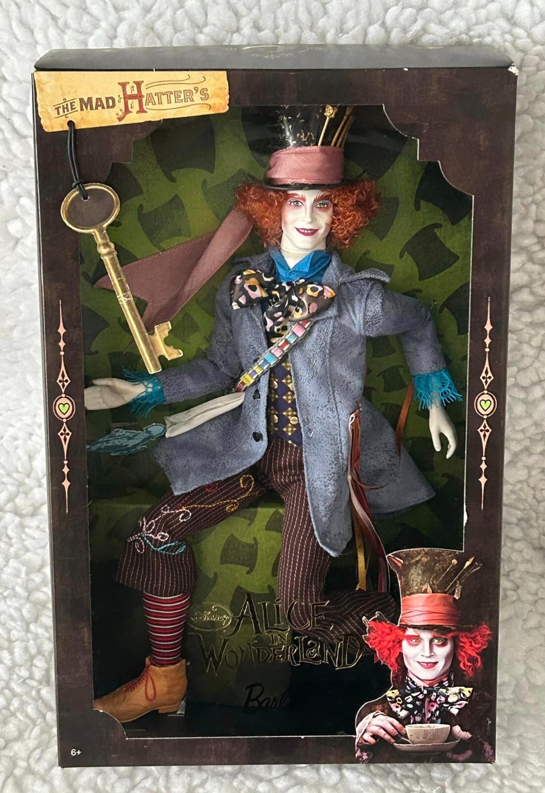 Barbie 2009 Alice in Wonderland The Mad Hatter T2104,Johnny