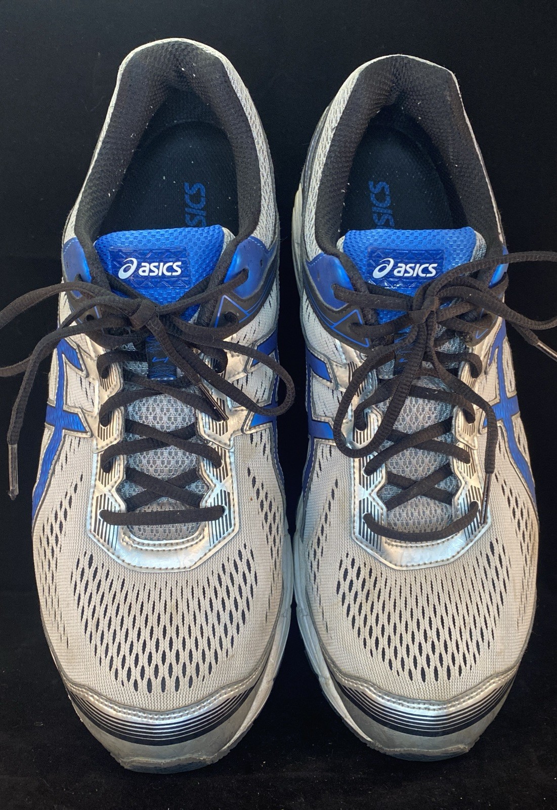 Asics GT-1000 Sneakers Mens Size 13 Silver Blue Lace Up Casual Running Shoes