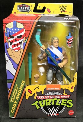 WWE TMNT CODY RHODES CASEY Elite Collection 2024 Teenage Mutant Ninja Turtles