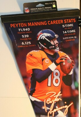 2021 Peyton Manning Hall of Fame 29'' Pennant HOF Denver Broncos Football NFL New