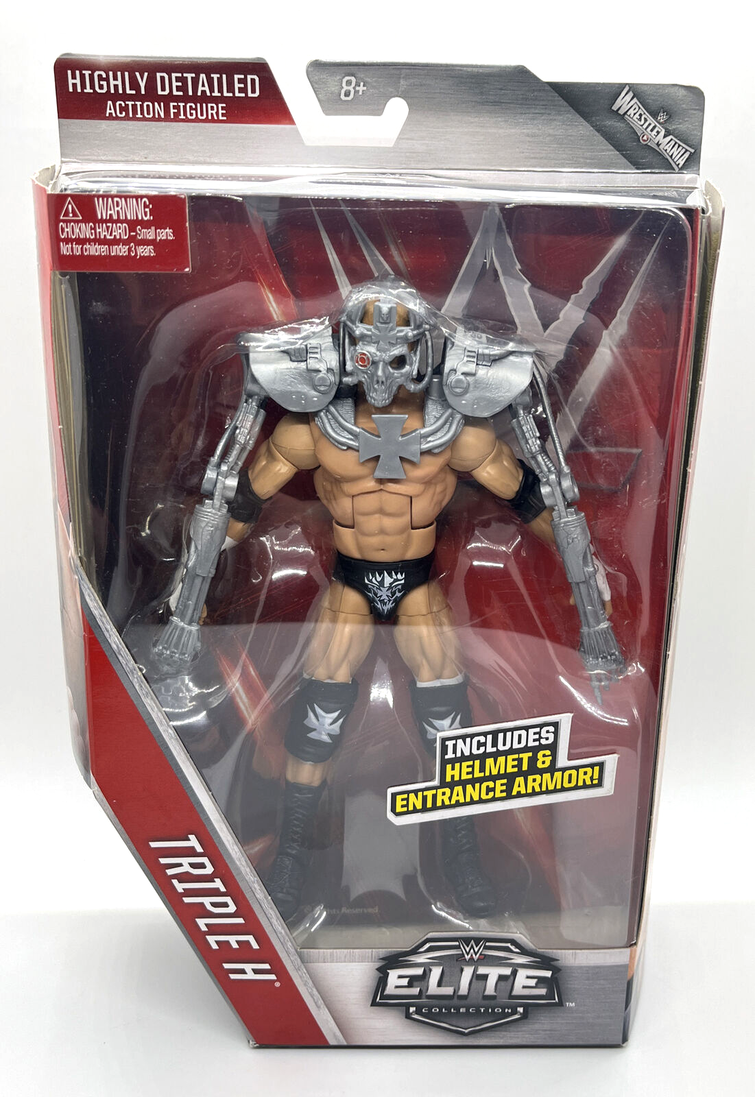 未開封　WWE エリート　トリプルH ターミネーターコスチューム　レッスルマニア 未開封 WWE エリート トリプルH ターミネーターコスチューム