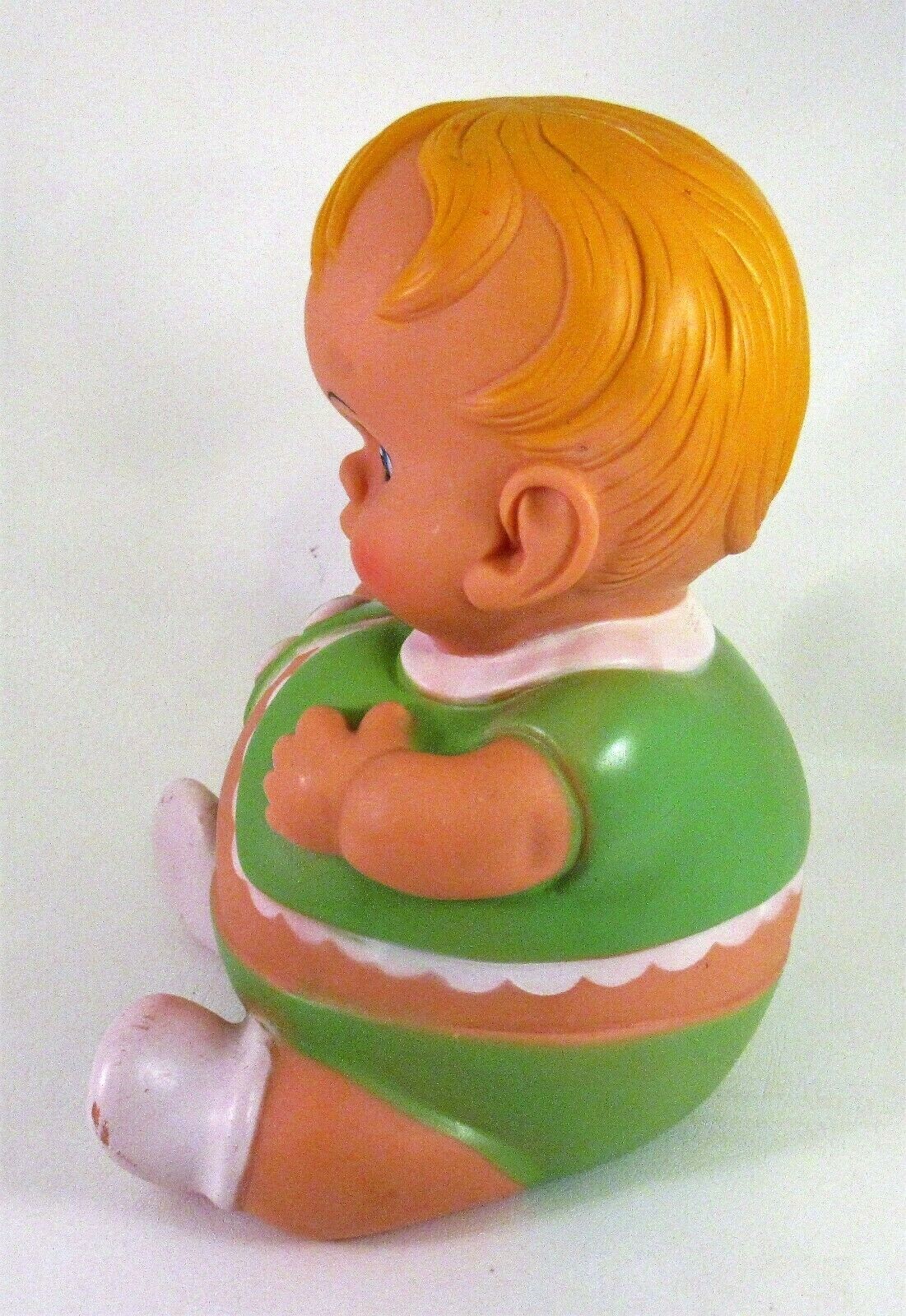 Vintage 1967 Uneeda Doll Plumpees Green Boy 8.5
