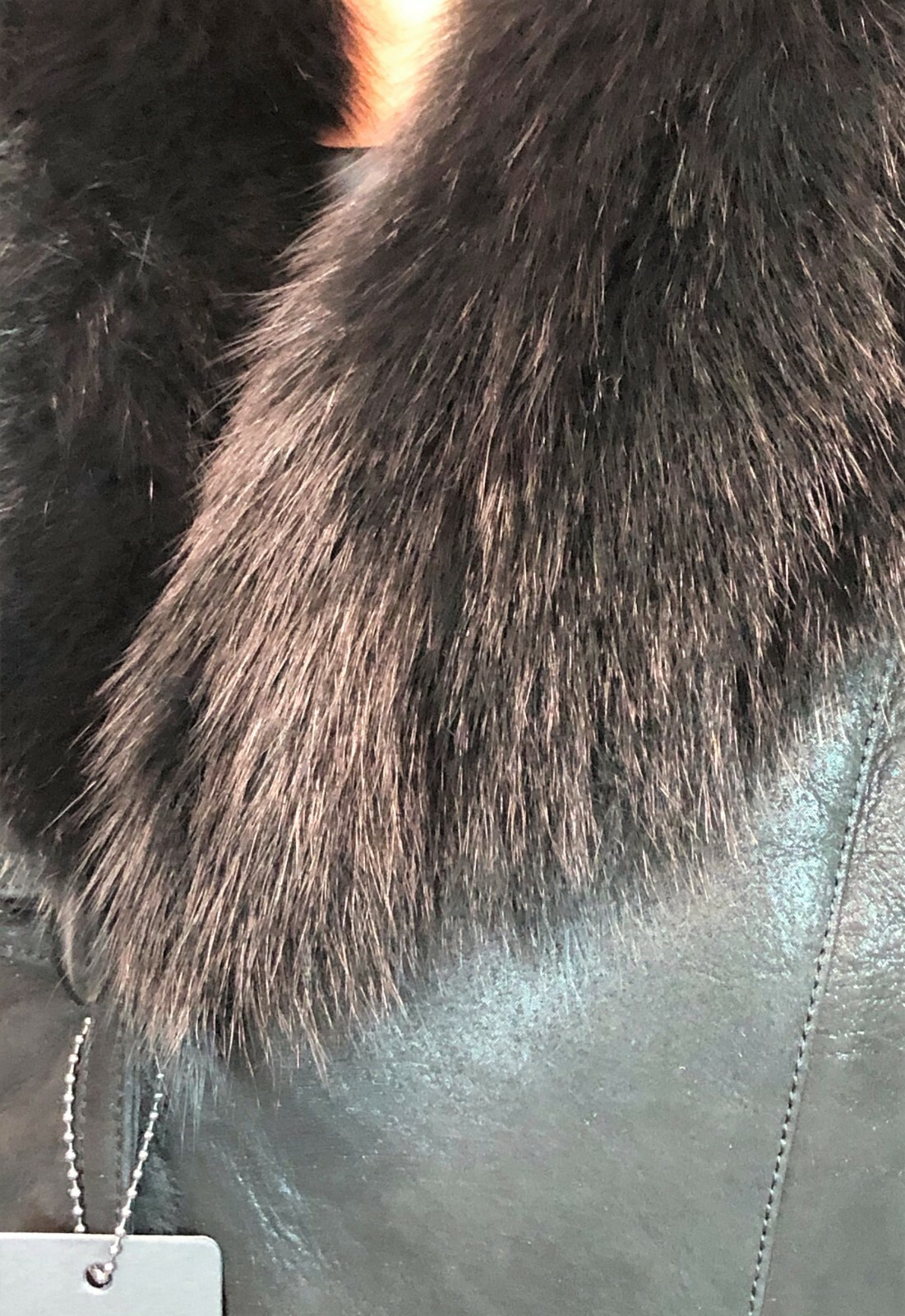 Pre-owned Victoria Real Fox Fur, 100% Real Sheepskin Shearling Leather, Buttons, Jacket Coat Xs-6xl In Black