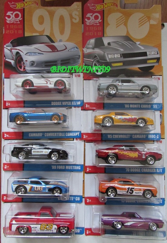 hot wheels decades set 2018