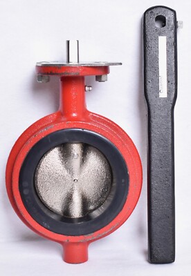 Lunkenheimer Quartrol 4'' SS Wafter Butterfly Valve w/ Handle  H7341DDQU