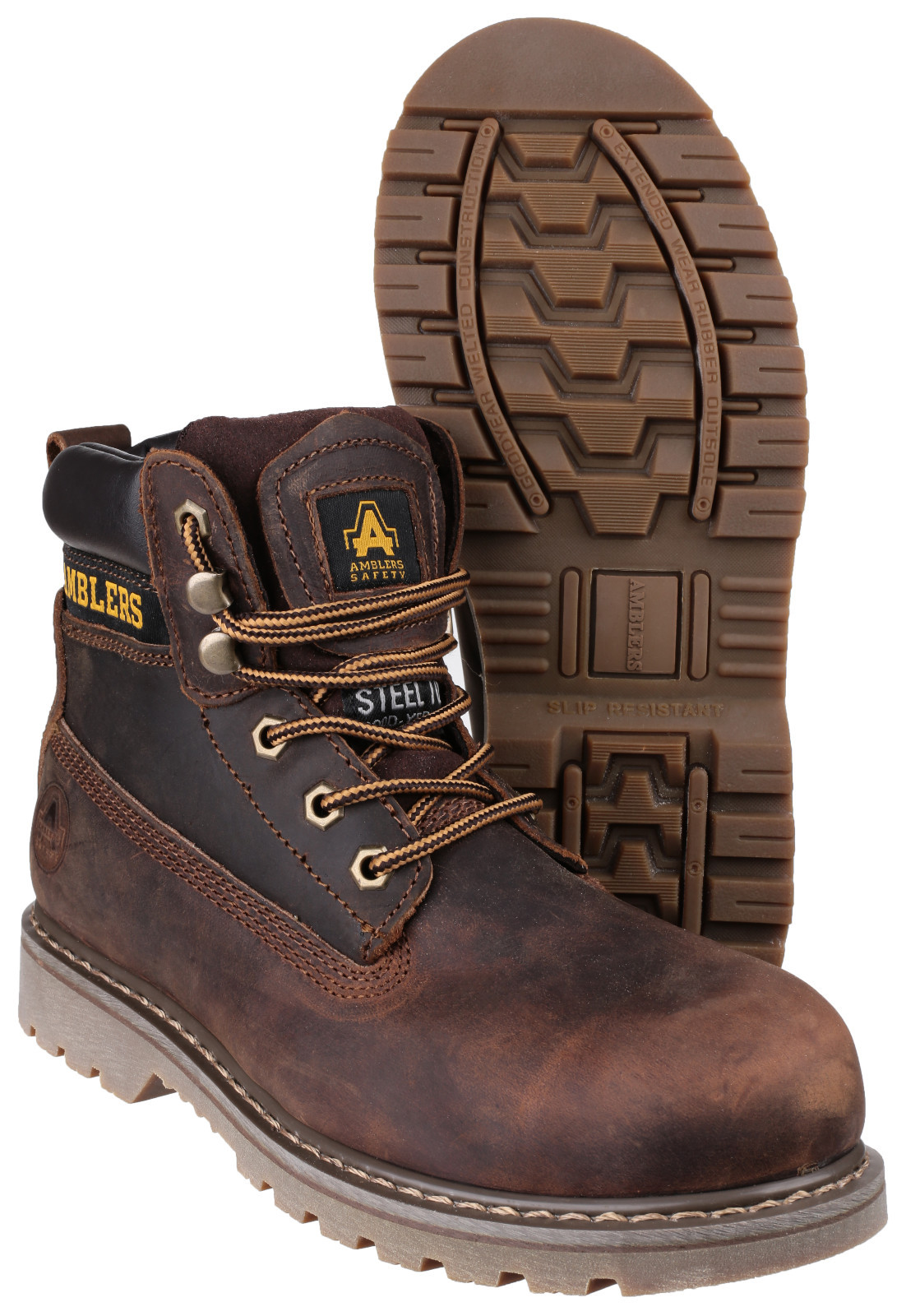 Details about Amblers FS164 Waxy Brown Goodyear Welted Steel Toe Cap Safety Work Boots UK4 13 Details about Amblers FS164 Waxy Brown Goodyear Welted Steel Toe Cap Safety Work Boots UK4 13